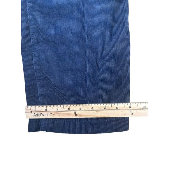NEW Izod Blue Denim Corduroy Pants Men's Size 34X30 Straight Leg Flat Front NWT - Picture 5 of 10